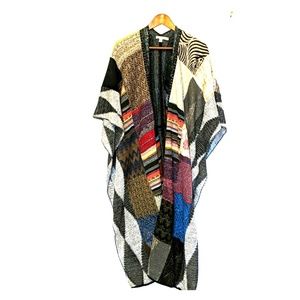 Anthropologie Patchwork Poncho, size M